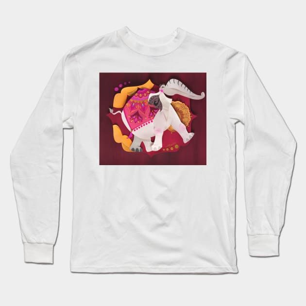 Elephant Long Sleeve T-Shirt by nathsketch